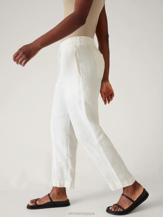Athleta femmes pantalon à la cheville en lin retraite JRTZ166 vêtements lis calla