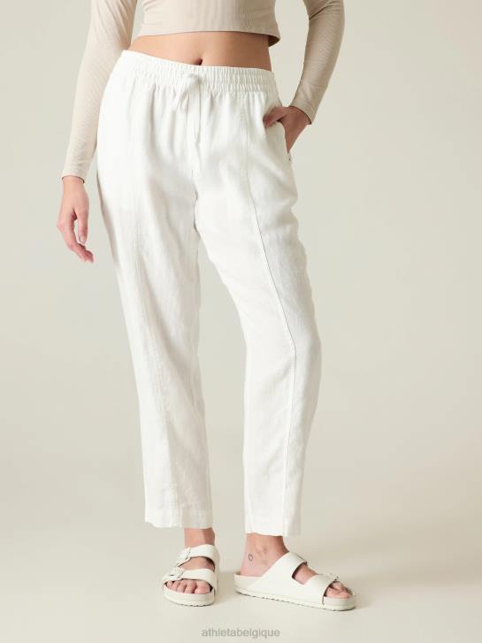 Athleta femmes pantalon à la cheville en lin retraite JRTZ166 vêtements lis calla