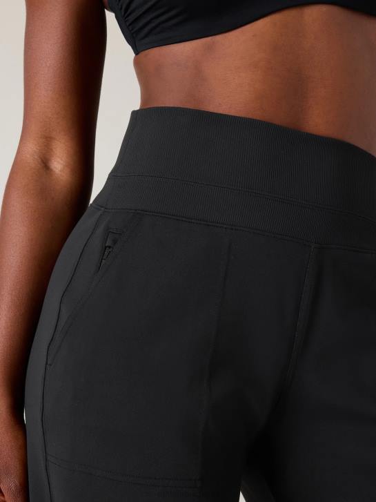 Athleta femmes pantalon large taille haute Venice JRTZ115 vêtements noir