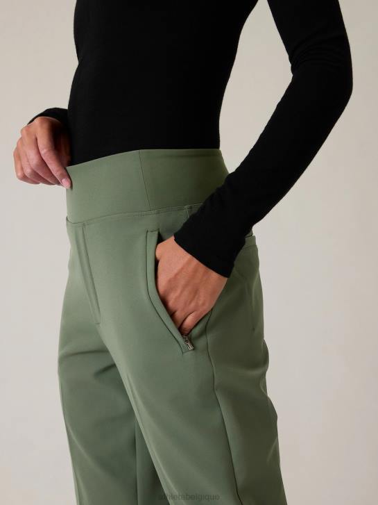 Athleta femmes pantalon taille haute sans fin JRTZ138 vêtements fougère profonde