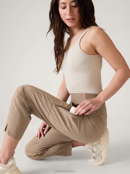 Athleta femmes pantalon utilitaire à la cheville brooklyn JRTZ164 vêtements pyrite