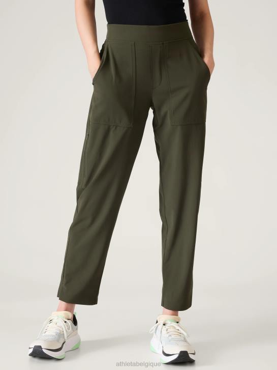 Athleta femmes pantalon utilitaire à la cheville brooklyn JRTZ41 vêtements tremble, olive