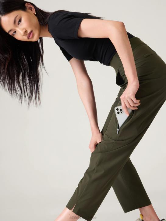 Athleta femmes pantalon utilitaire à la cheville brooklyn JRTZ41 vêtements tremble, olive