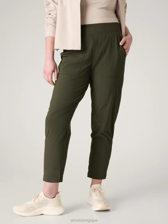 Athleta femmes pantalon utilitaire à la cheville brooklyn JRTZ41 vêtements tremble, olive