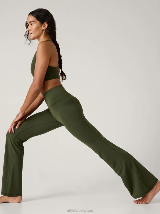 Athleta femmes salutation - pantalon évasé JRTZ113 vêtements tremble, olive