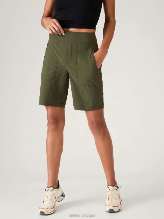 Athleta femmes bermuda trekkie north JRTZ184 vêtements tremble, olive