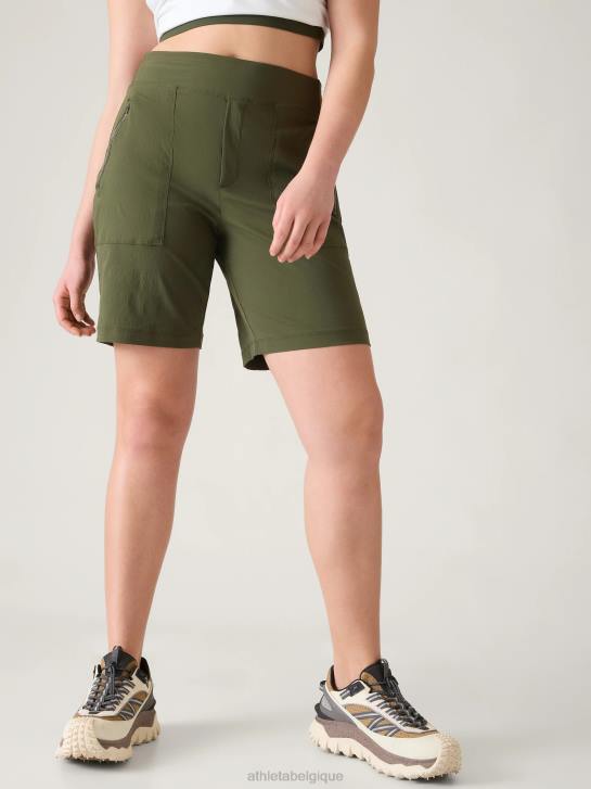 Athleta femmes bermuda trekkie north JRTZ184 vêtements tremble, olive
