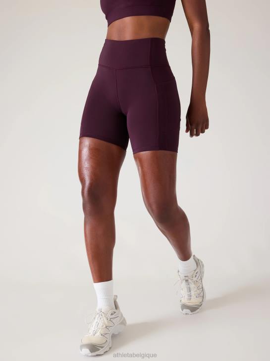 Athleta femmes cachette ultime 7 court JRTZ79 vêtements cabernet épicé
