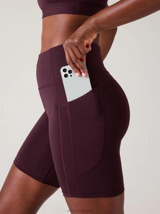 Athleta femmes cachette ultime 7 court JRTZ79 vêtements cabernet épicé