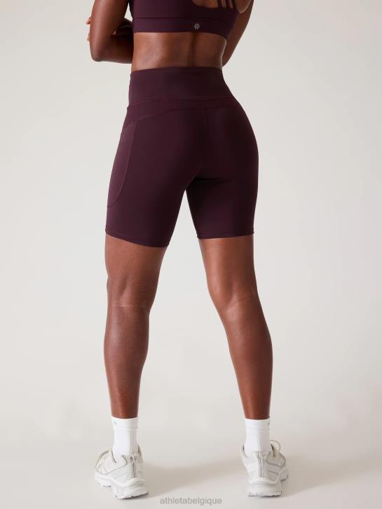 Athleta femmes cachette ultime 7 court JRTZ79 vêtements cabernet épicé