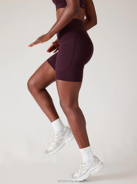 Athleta femmes cachette ultime 7 court JRTZ79 vêtements cabernet épicé
