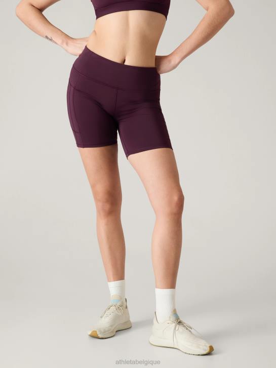 Athleta femmes cachette ultime 7 court JRTZ79 vêtements cabernet épicé