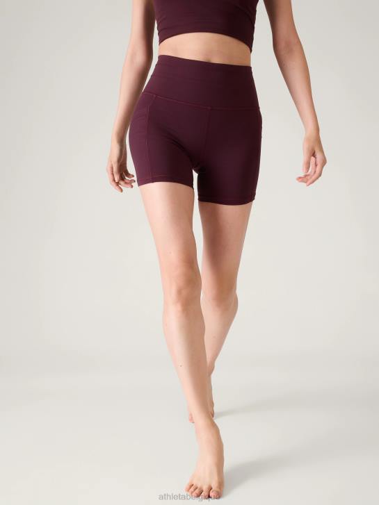 Athleta femmes salutation cachette 5 court JRTZ122 vêtements cabernet épicé