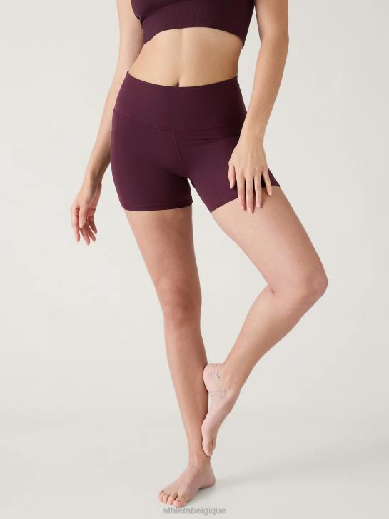 Athleta femmes salutation cachette 5 court JRTZ122 vêtements cabernet épicé