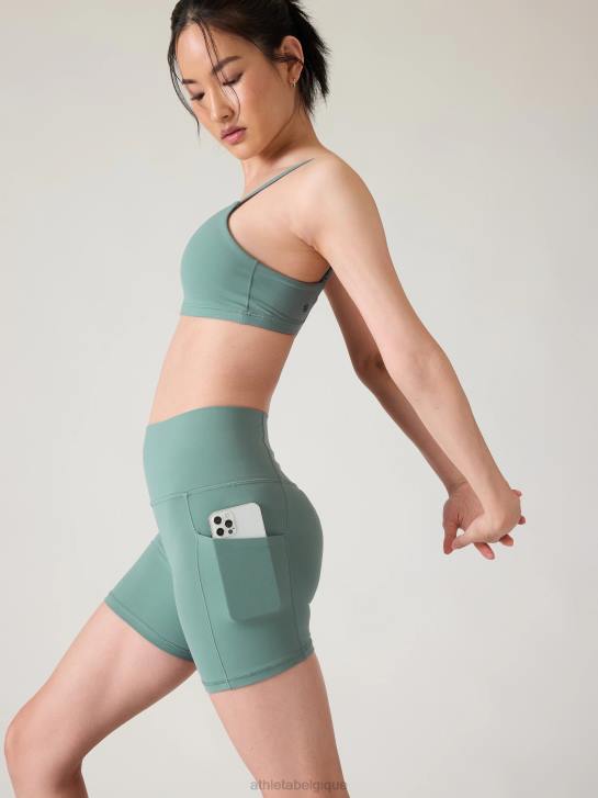 Athleta femmes salutation cachette 5 court JRTZ50 vêtements vert oxydé