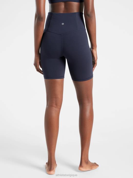 Athleta femmes short elation 7'' taille ultra haute JRTZ68 vêtements marine