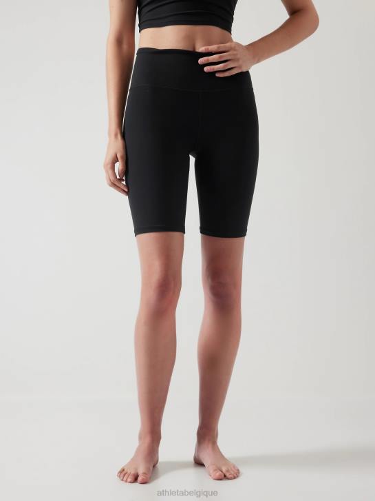 Athleta femmes short elation 9'' taille ultra haute JRTZ73 vêtements noir