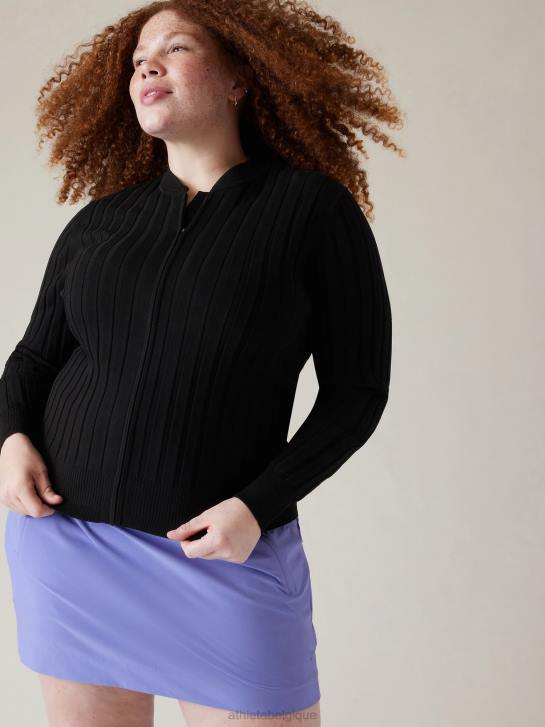 Athleta femmes pull de parcours JRTZ298 vêtements noir