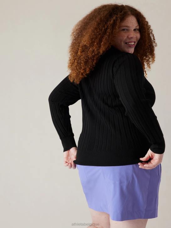 Athleta femmes pull de parcours JRTZ298 vêtements noir