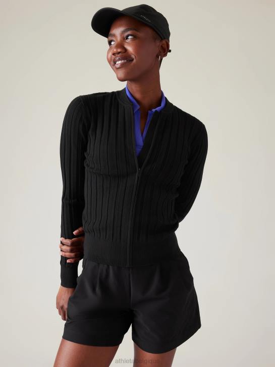 Athleta femmes pull de parcours JRTZ298 vêtements noir