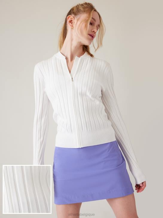 Athleta femmes pull de parcours JRTZ368 vêtements blanc brillant