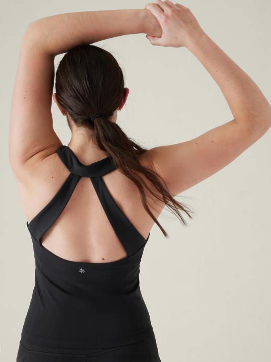 Athleta femmes débardeur soutien-gorge intégré transcend JRTZ650 vêtements noir