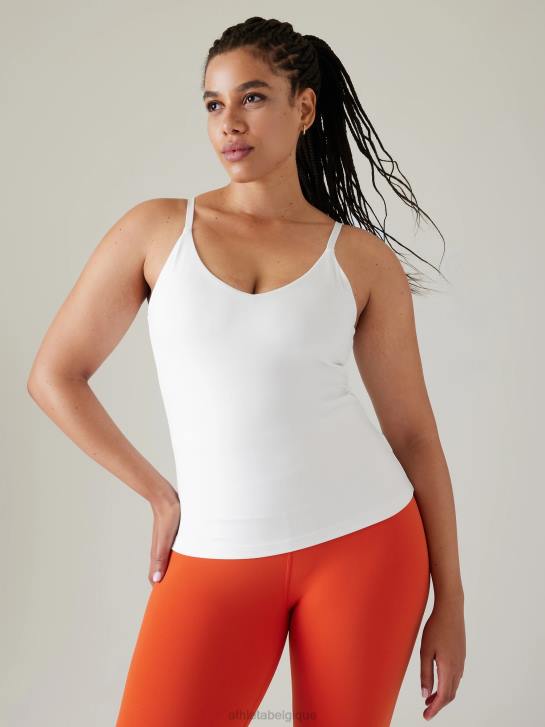 Athleta femmes elation col en v soutien-gorge intégré débardeur a-c JRTZ492 vêtements blanc brillant