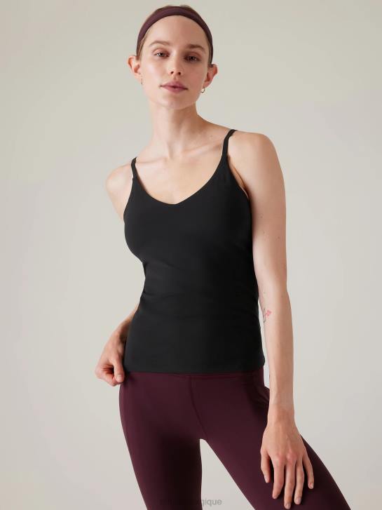 Athleta femmes elation col en v soutien-gorge intégré débardeur a-c JRTZ647 vêtements noir
