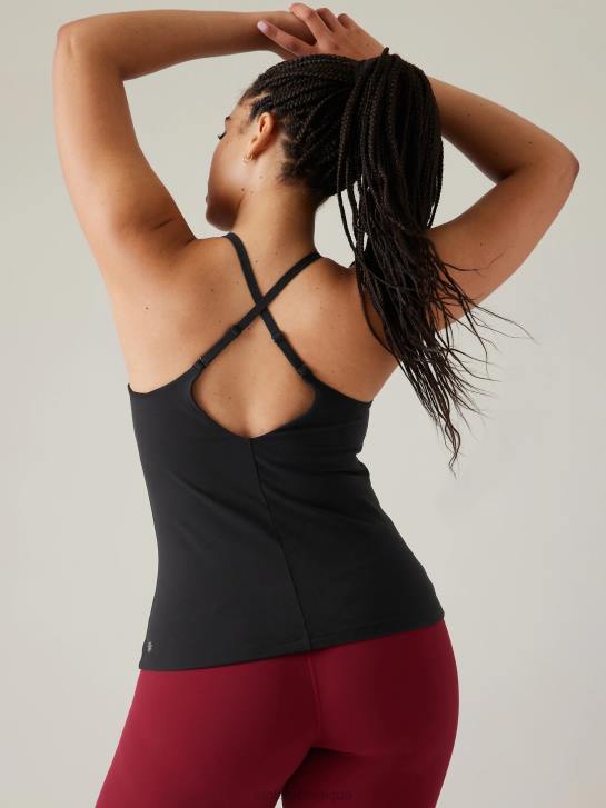 Athleta femmes elation col en v soutien-gorge intégré débardeur a-c JRTZ647 vêtements noir