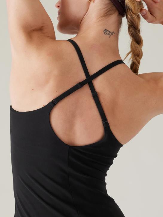 Athleta femmes elation col en v soutien-gorge intégré débardeur a-c JRTZ647 vêtements noir