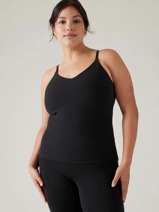 Athleta femmes elation col en v soutien-gorge intégré débardeur d-dd JRTZ317 vêtements noir