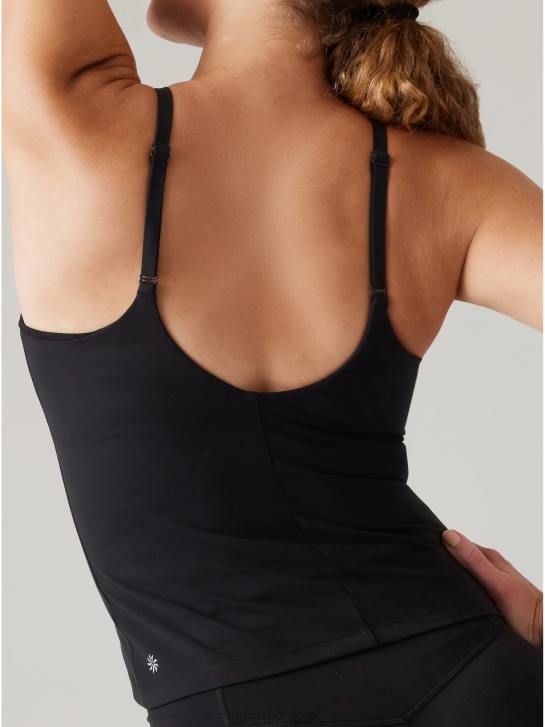 Athleta femmes elation col en v soutien-gorge intégré débardeur d-dd JRTZ317 vêtements noir