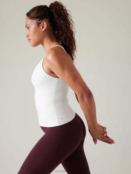 Athleta femmes elation col en v soutien-gorge intégré débardeur d-dd JRTZ385 vêtements blanc brillant