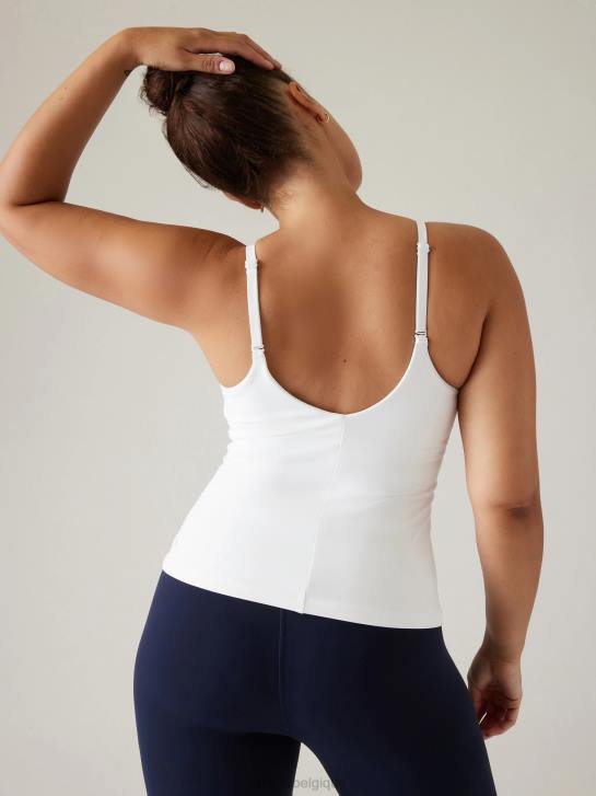Athleta femmes elation col en v soutien-gorge intégré débardeur d-dd JRTZ385 vêtements blanc brillant