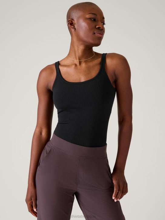 Athleta femmes renouveler le débardeur de soutien-gorge intégré à fines bretelles sans couture JRTZ427 vêtements noir