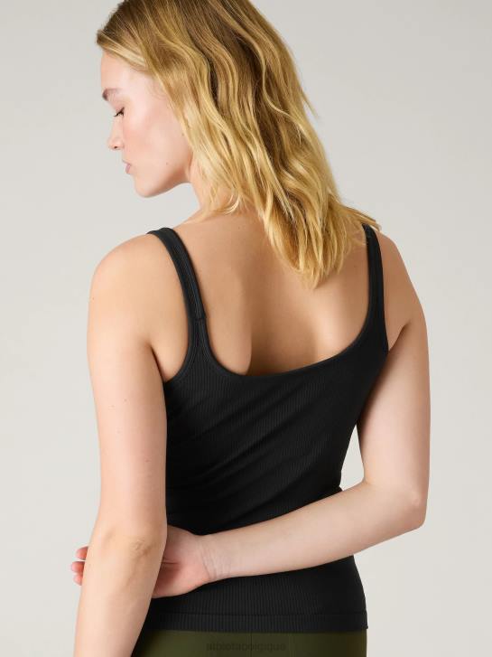 Athleta femmes renouveler le débardeur de soutien-gorge intégré à fines bretelles sans couture JRTZ427 vêtements noir