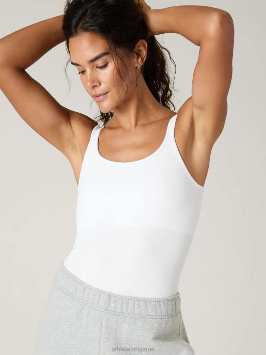 Athleta femmes renouveler le débardeur de soutien-gorge intégré à fines bretelles sans couture JRTZ484 vêtements blanc brillant