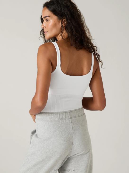 Athleta femmes renouveler le débardeur de soutien-gorge intégré à fines bretelles sans couture JRTZ484 vêtements blanc brillant