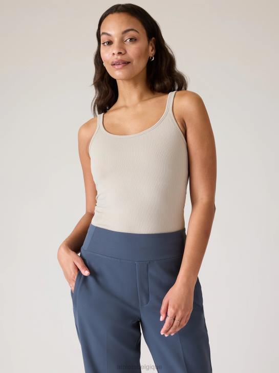 Athleta femmes renouveler le débardeur de soutien-gorge intégré à fines bretelles sans couture JRTZ519 vêtements gris ormeau