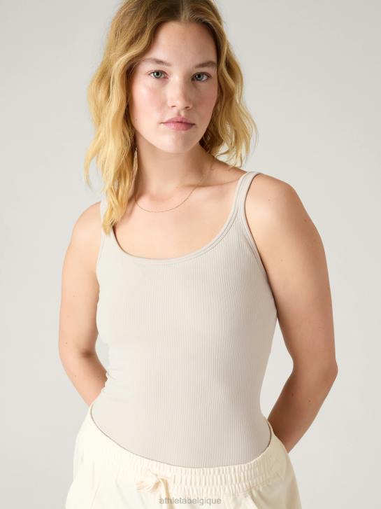 Athleta femmes renouveler le débardeur de soutien-gorge intégré à fines bretelles sans couture JRTZ519 vêtements gris ormeau