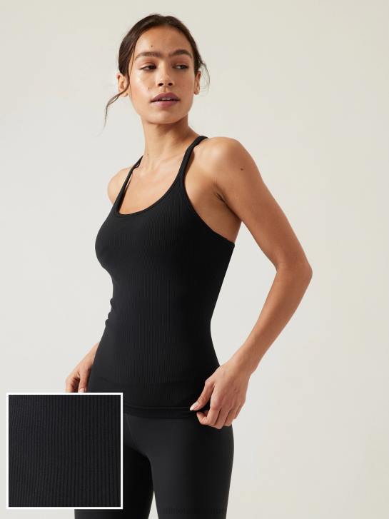 Athleta femmes renouveler le débardeur soutien-gorge intégré d-dd JRTZ336 vêtements noir