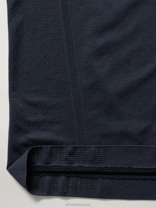 Athleta femmes polo sans coutures momentum JRTZ530 vêtements marine