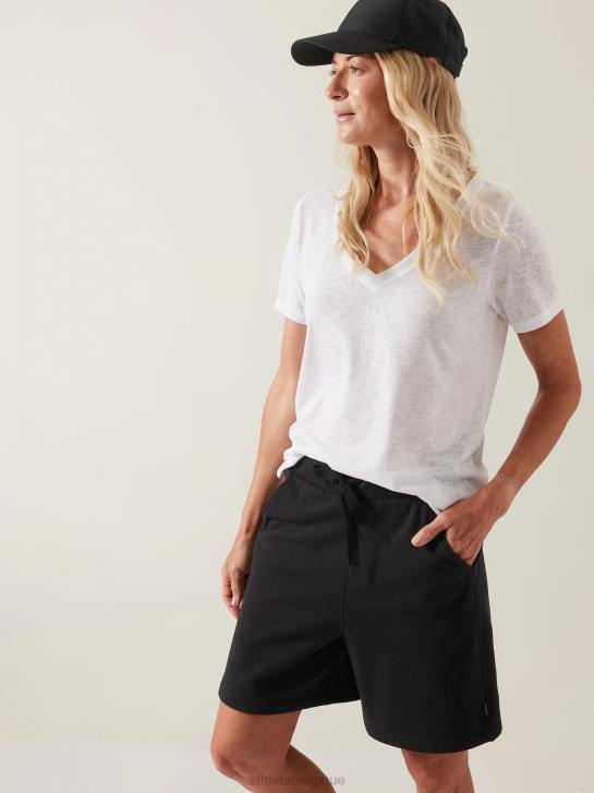 Athleta femmes t-shirt léger en V JRTZ428 vêtements blanc brillant