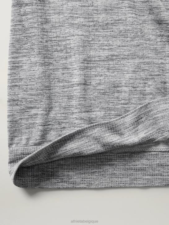 Athleta femmes t-shirt sans couture en mouvement JRTZ236 vêtements gris moyen chiné