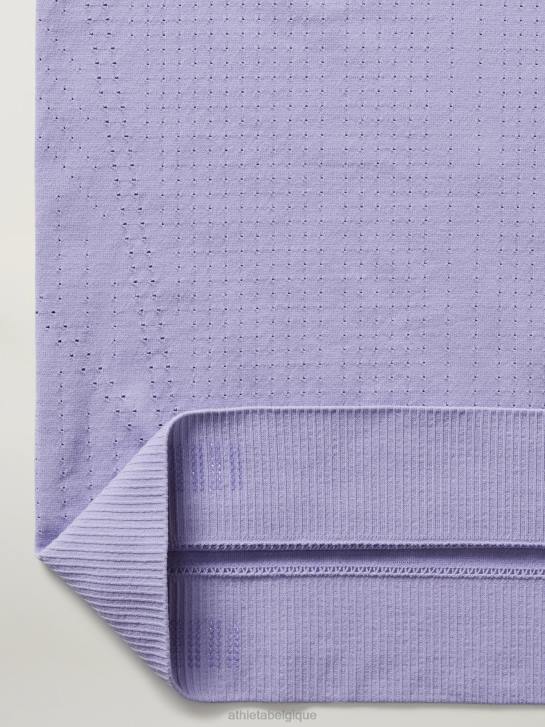 Athleta femmes t-shirt sans couture en mouvement JRTZ260 vêtements aurore violette