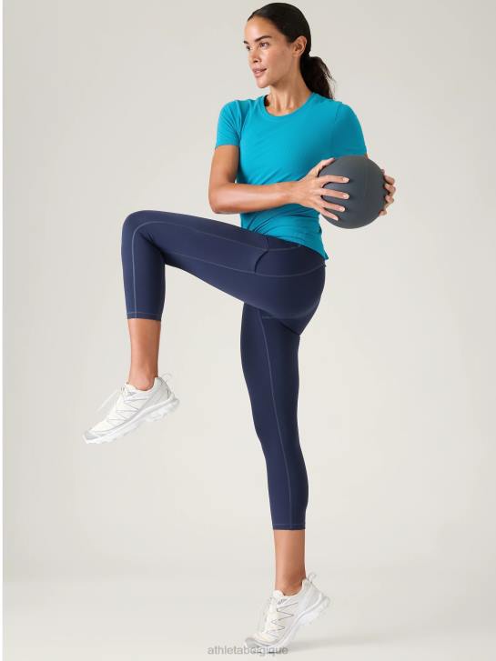 Athleta femmes t-shirt sans couture en mouvement JRTZ489 vêtements pacifique