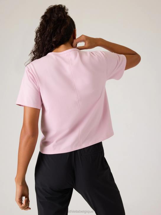 Athleta femmes tee-shirt essentiel JRTZ364 vêtements bégonia