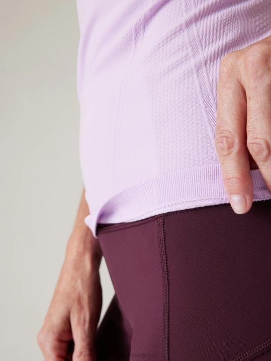 Athleta femmes tee-shirt sans couture élan JRTZ195 vêtements bégonia