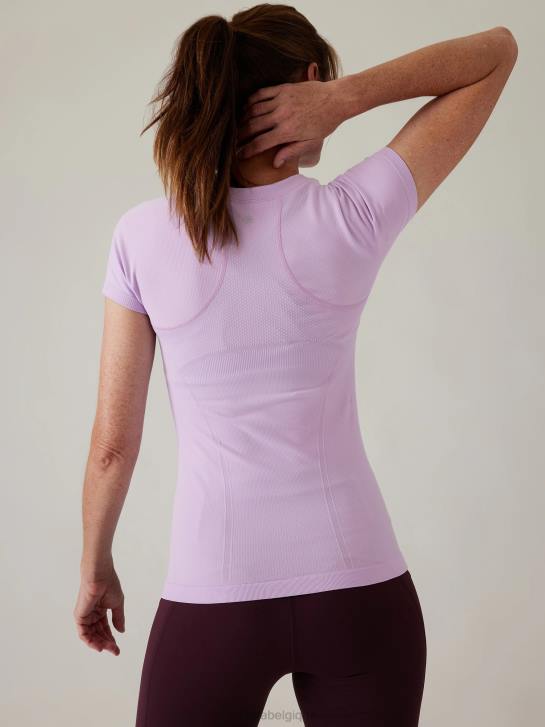 Athleta femmes tee-shirt sans couture élan JRTZ195 vêtements bégonia