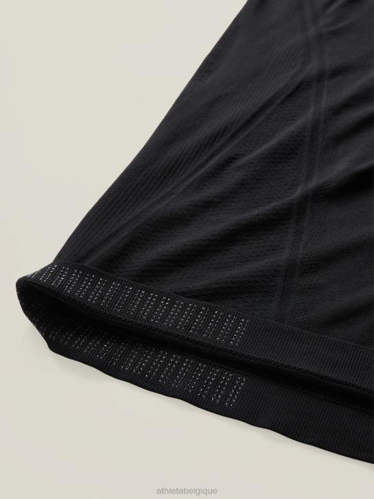 Athleta femmes tee-shirt sans couture élan JRTZ286 vêtements noir